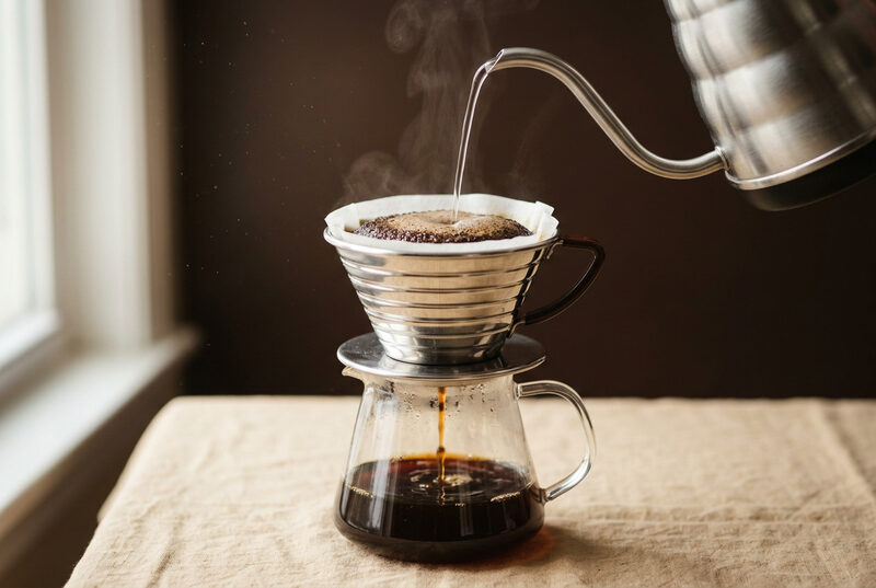 Kalita Wave dripper close-up